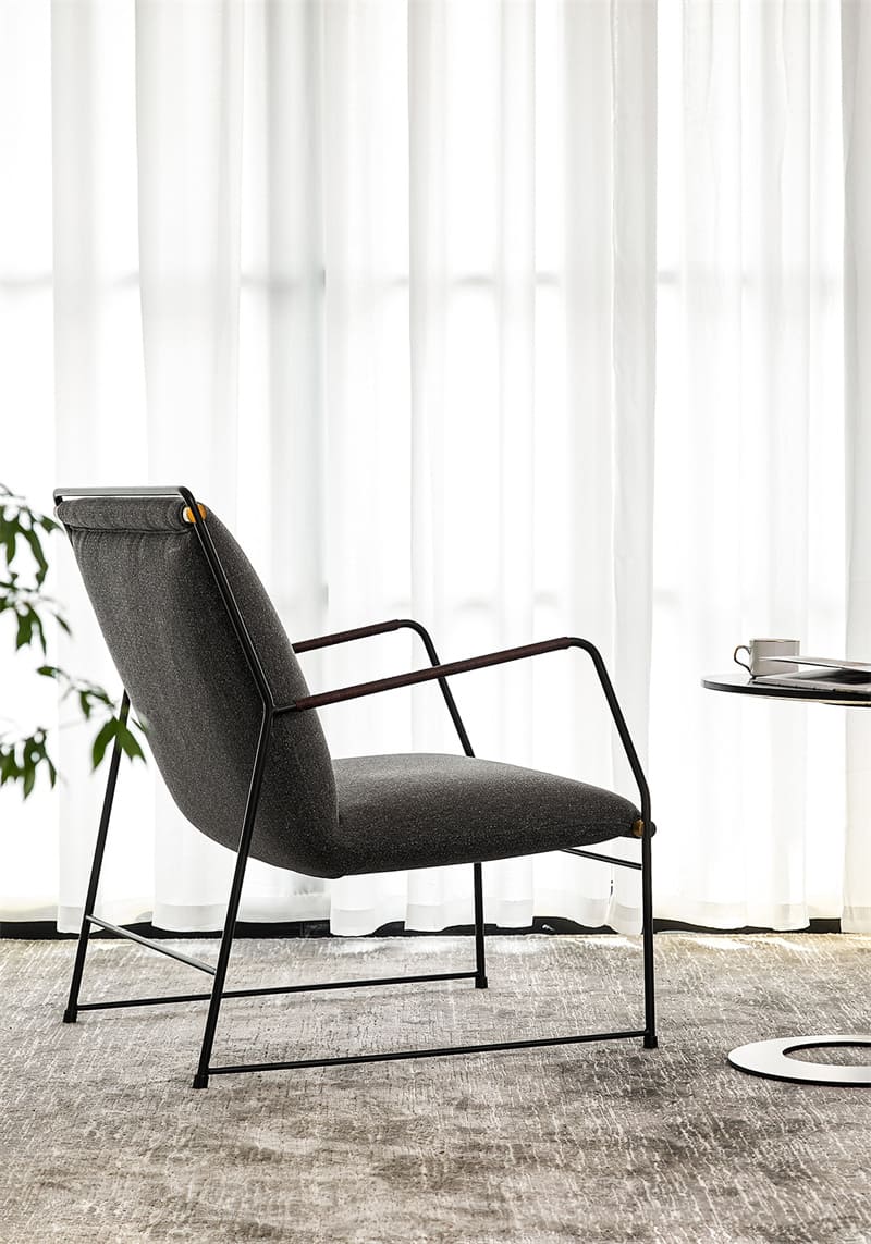 Mid Century Leather Lounge Chair11