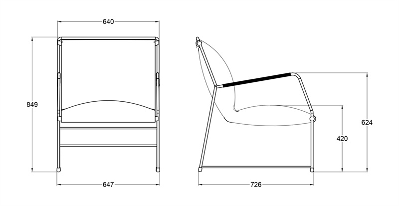 Mid Century Leather Lounge Chair4