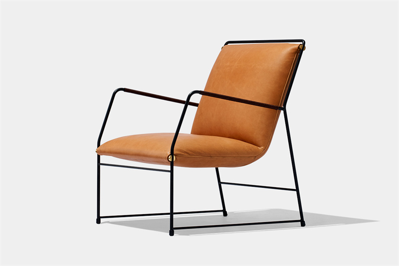 Mid Century Leather Lounge Chair6