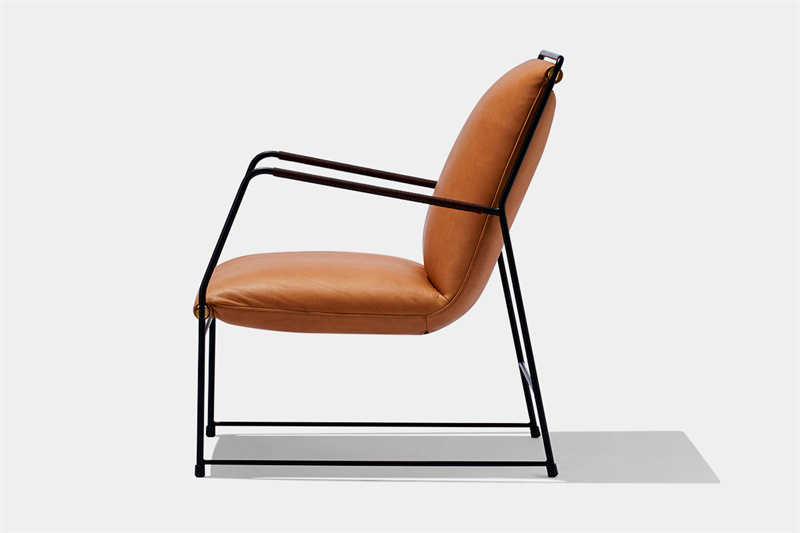 Mid Century Leather Lounge Chair7