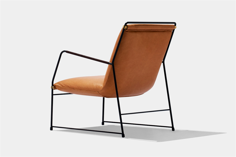 Mid Century Leather Lounge Chair8