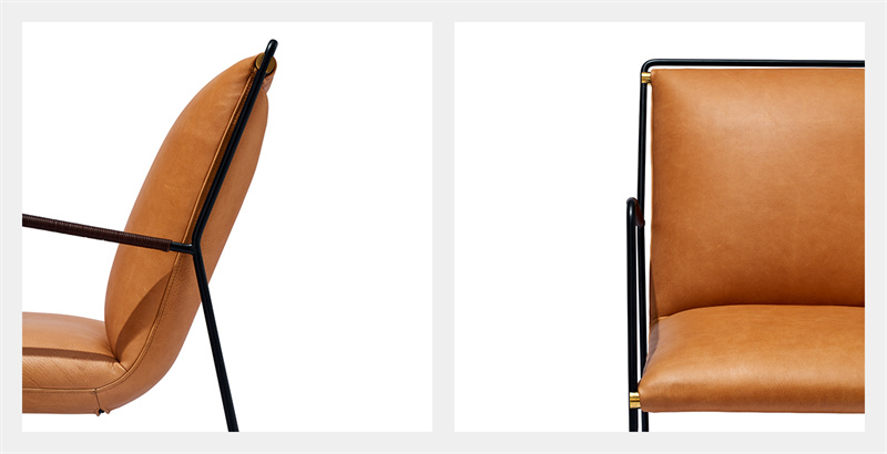 Mid Century Leather Lounge Chair9