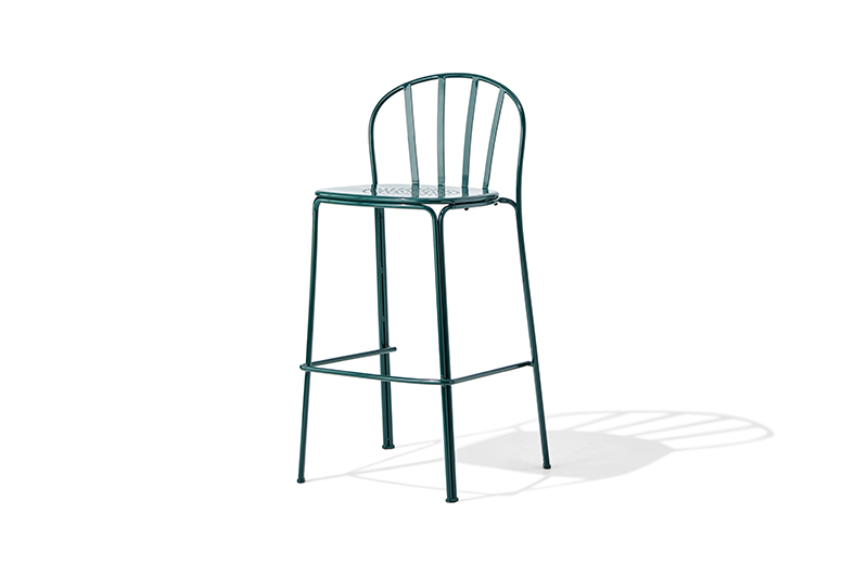 Industrial Style Rain Metal Outdoor Bar Stool (Rain-Ready Finish) metal outdoor bar stool