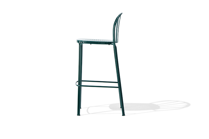 taburete de bar de metal para exteriores