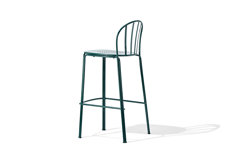 Industrial Style Rain Metal Outdoor Bar Stool (Rain-Ready Finish) metal outdoor bar stool