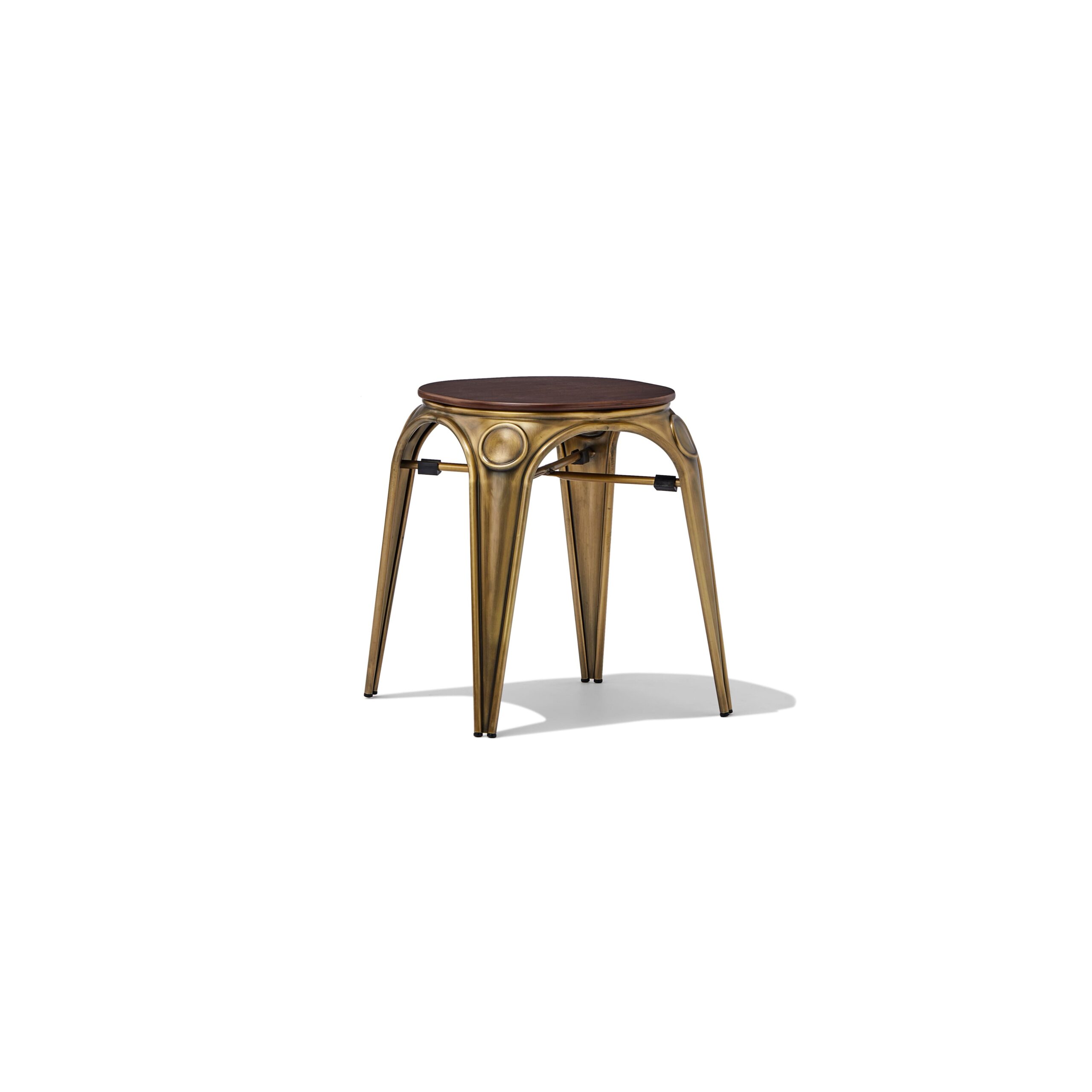 Stackable 45cm Metal Café Stool (Space-Saving)
