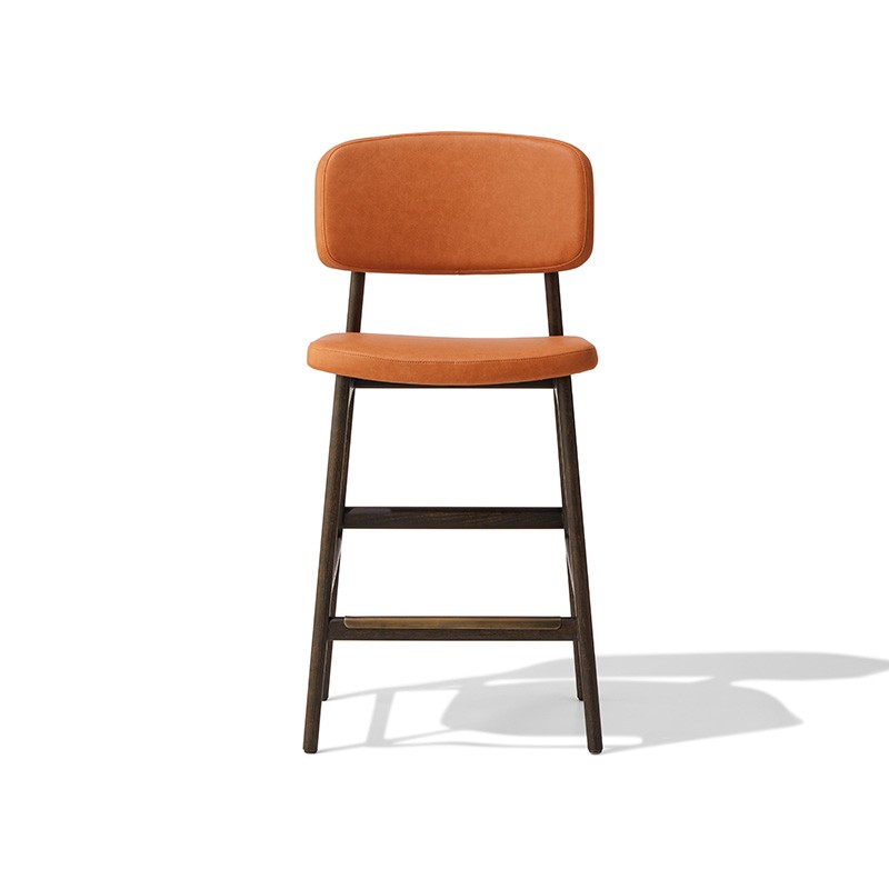 Solid Wood Ladder-Back Bar Stool