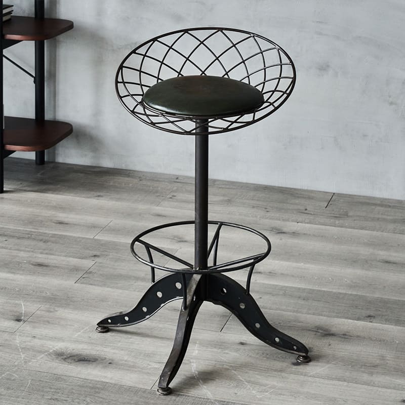 Heavy-Duty Steel Frame Commercial Bar Stool