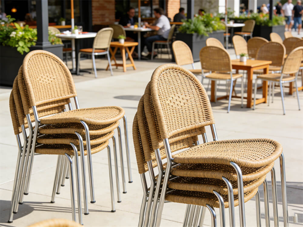 Industry West Stackable Outdoor Dining Chair