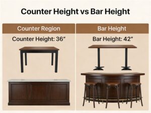 Thekenhöhe vs. Barhöhe1