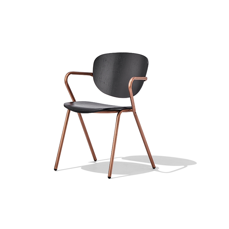 Alpha Wooden Restaurant Chair with Armrests