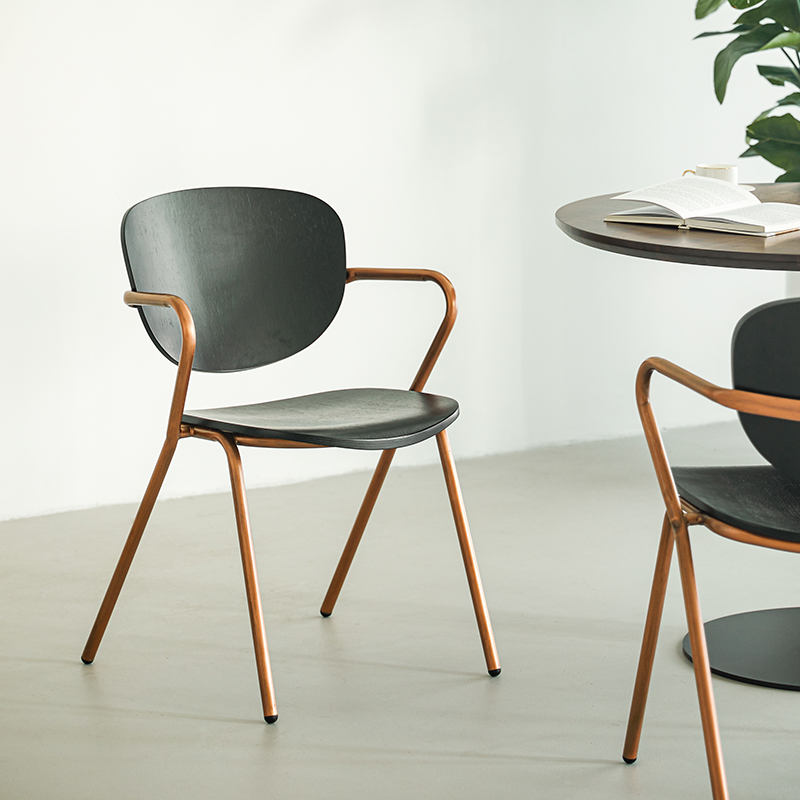 Alpha Wooden Restaurant Chair with Armrests Alpha Wooden Restaurant Chair with Armrests