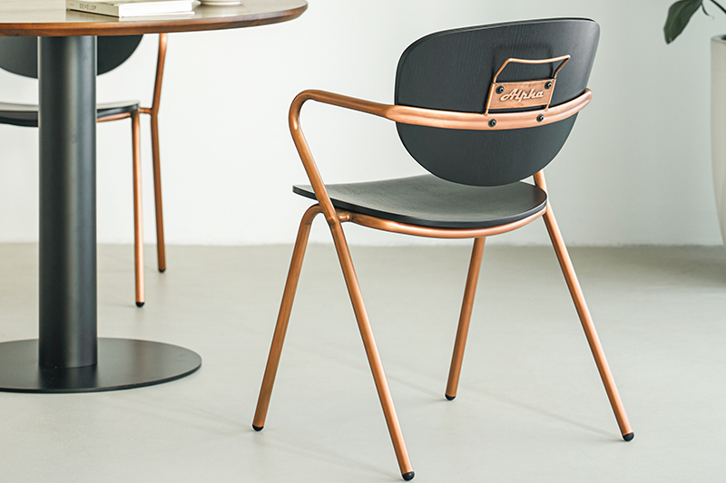 Alpha Wooden Restaurant Chair with Armrests Alpha Wooden Restaurant Chair with Armrests