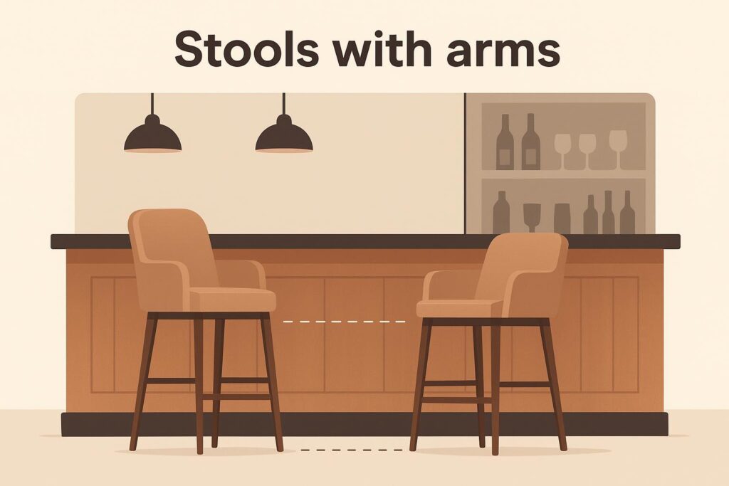 Types of Bar Stools: 25 Popular Types and How to Choose Stools with arms