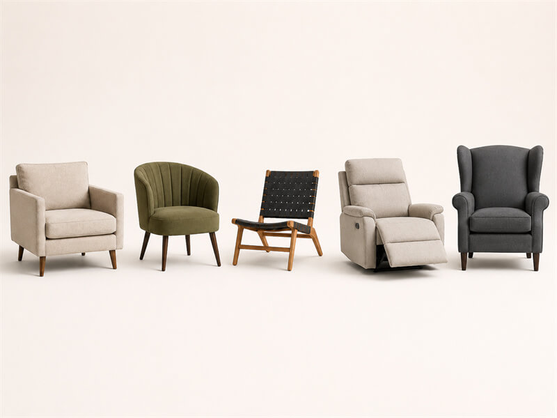 Types of Chairs: 40+ Chair Styles and How to Choose the Right One Types of living room chairs2