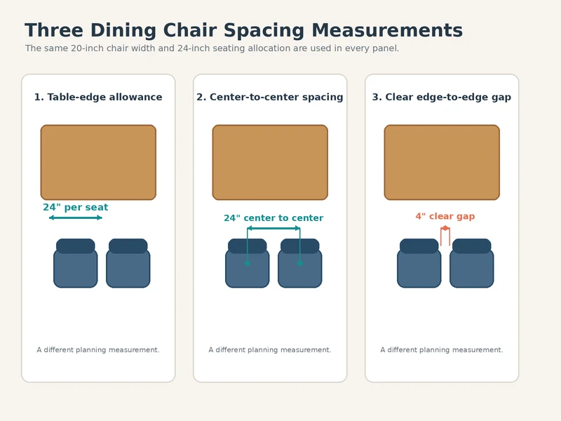 Space Between Dining Chairs: How Much Room Do You Need? Space Between Dining Chairs