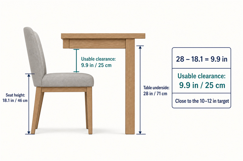 Standard Dining Chair Dimensions: Seat Height, Width, Depth, and Table Fit Standard Dining Chair Dimensions3