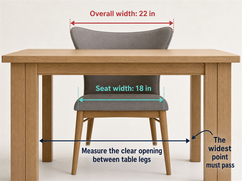 Standard Dining Chair Dimensions: Seat Height, Width, Depth, and Table Fit Standard Dining Chair Dimensions3