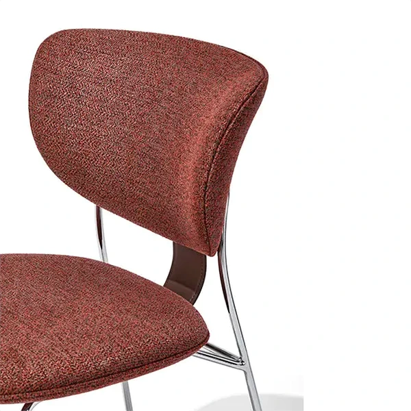 Close-up of the CB190 curved upholstered backrest and edge stitching