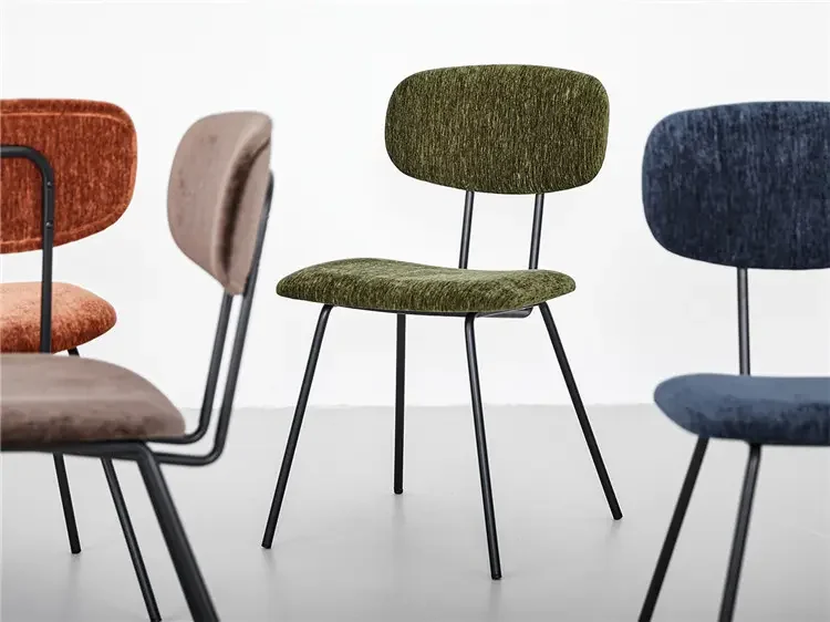 FD312 dining chair shown in several upholstery colors for project color-reference planning