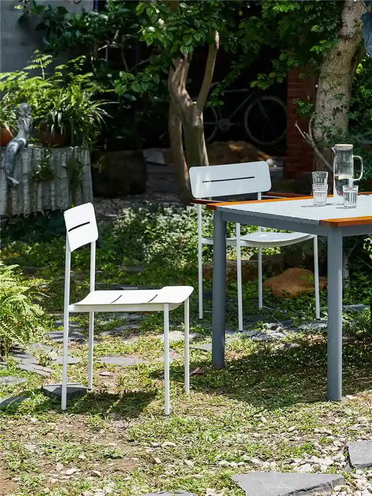 MD308 dining chair shown in a white finish reference