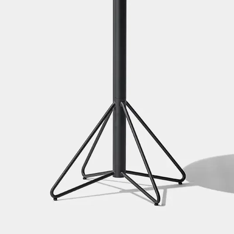Open geometric metal support base beneath the YZ-OBT01 outdoor bar table