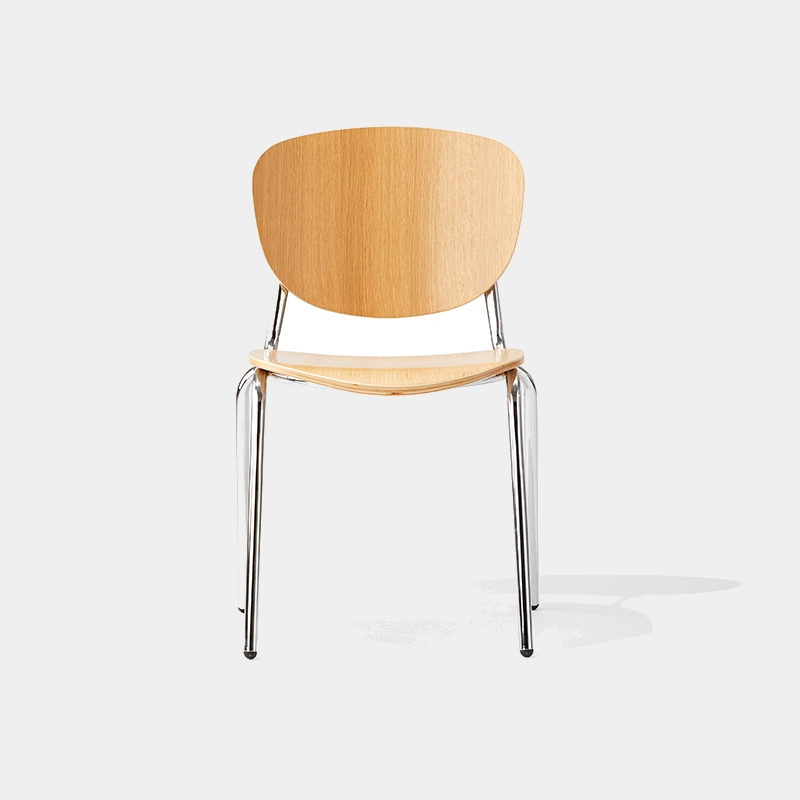 alpha armless stackable wooden restaurant chair 1 1 gray 800