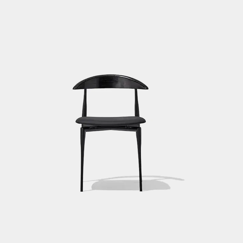wb316 black wood back dining chair front gray 800