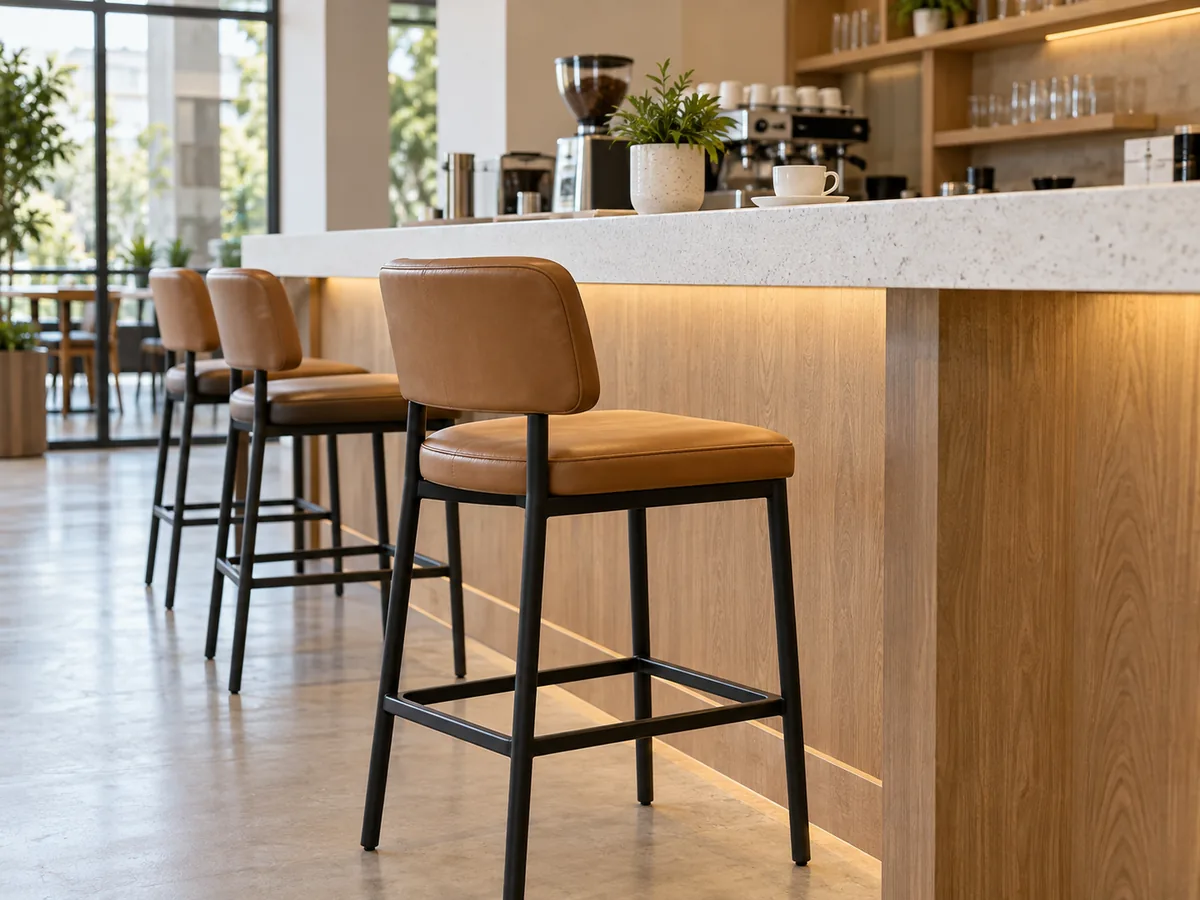 Thekenhocker im Café 04